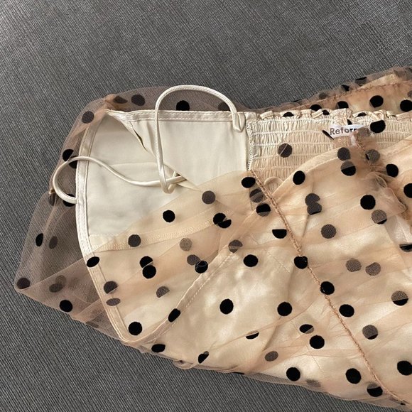 Reformation Beige and Black Dot Camisole - Picture 9 of 9